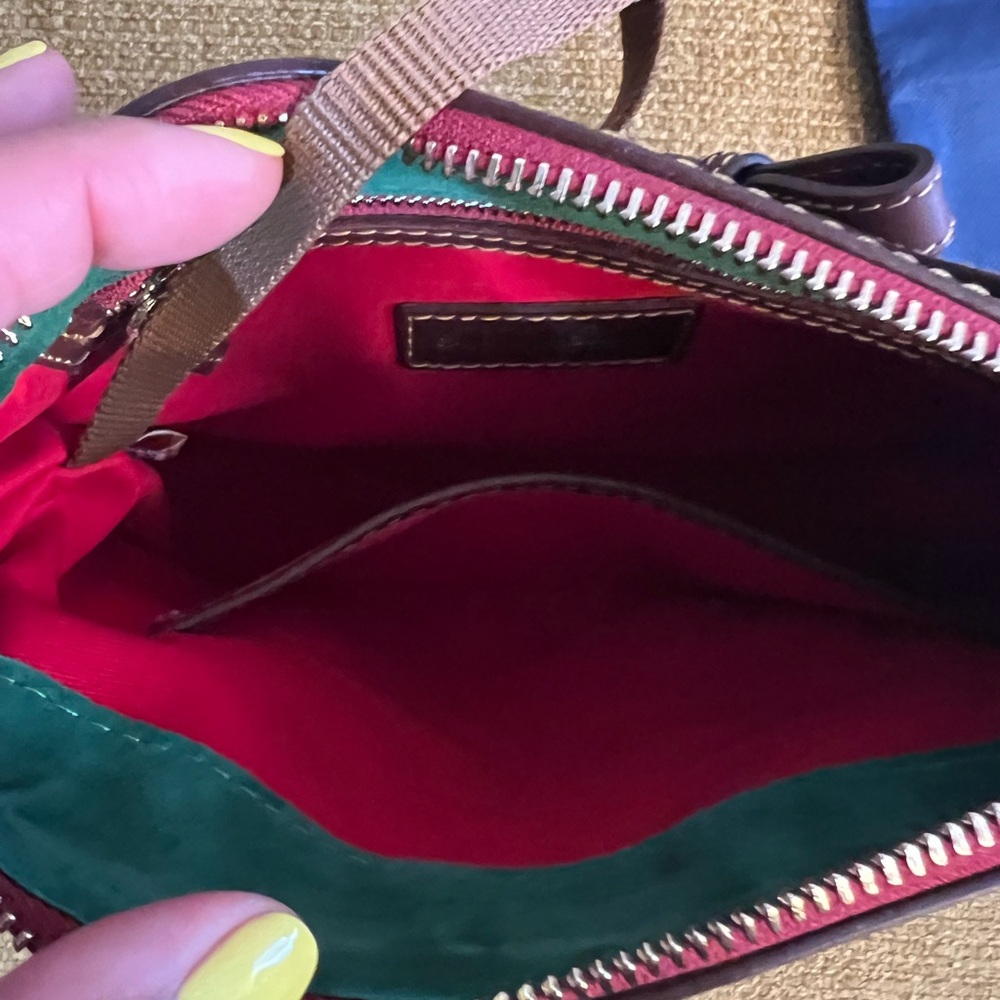 Dooney & Burke Brown Leather Shoulder Bag - Picture 5 of 9